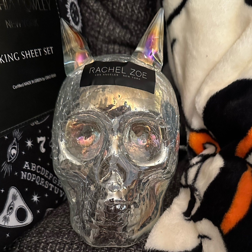 rachel zoe iridescent skull